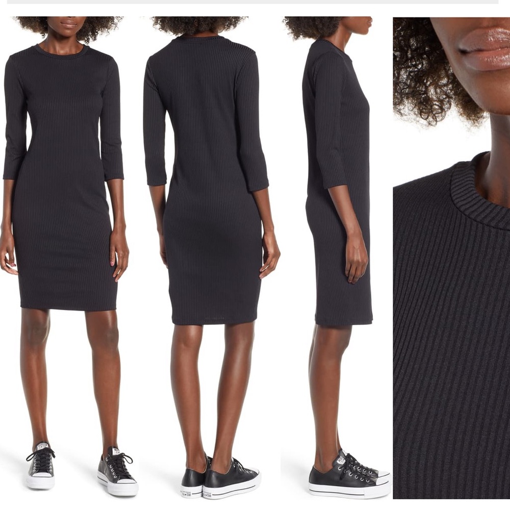Lush Ribbed Body-con Dress - Picture 7 of 7